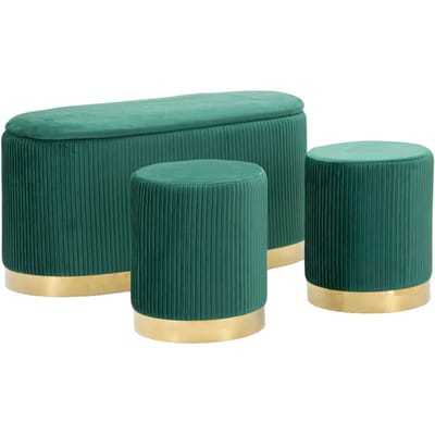 Bank met bak en krukken Mauro Ferretti Shopy (x3)