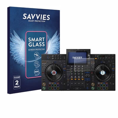 2 Stuks Savvies Screenprotector - geschikt voor AlphaTheta XDJ-AZ - beschermfolie glas transparant