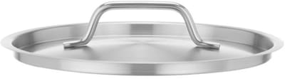 HENDI Pannendeksel - rvs 18/8 - hittebestendig - diameter 24 cm, hoogte 5 cm - zilverkleurig - voor professionele kookpannen