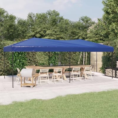 Feesttent Paviljoen - Vouwtent Outdoor - Buitenfeesten Organiseren - Waterafstotend Oxford Dak - 3 x 6 m - Blauw