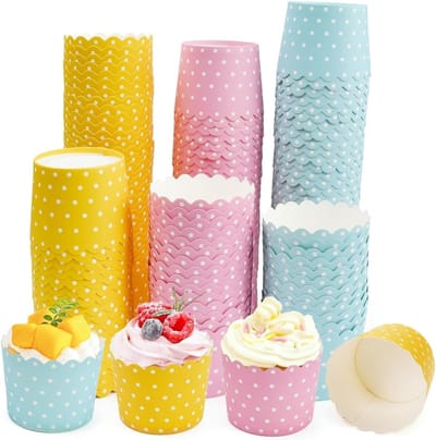 Muffinvormpjes van Papier, 150 Stuks, Mini Cupcake Mallen, Ideaal voor Bruiloften, IJs en Taarten
