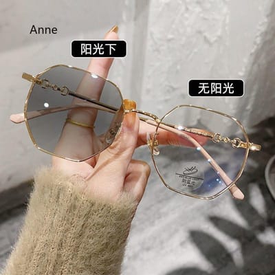 Luxe Fotochromatische Minus Dioptrie Bril Anti-blauw Licht Kleur Veranderende Zonnebrillen Vrouwen Myopie Brillen Bijziendheid Brillen 0