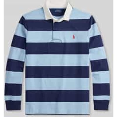 regular fit sweatshirt van puur katoen model 'LS RUGBY M3'