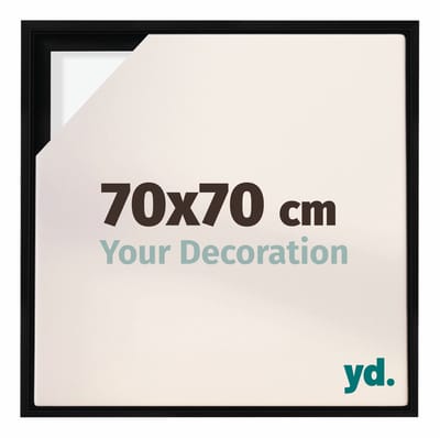 Your Decoration - Baklijst 70x70 cm - Zwart Mat - Baklijst voor Canvas - MDF - Lyon