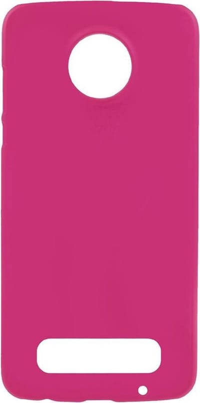 Shop4 - Geschikt voor Motorola Moto Z2 Play Hoesje - Harde Back Case Mat Roze