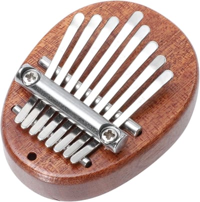 Houten Duimpiano - Vingerpiano Kalimba - Muziek Maken - 8 Toetsen - 7 x 5 x 2 cm - Lichtbruin