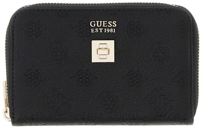 GUESS portemonnee Audrey SLG Zip Around Wallet Black zwart