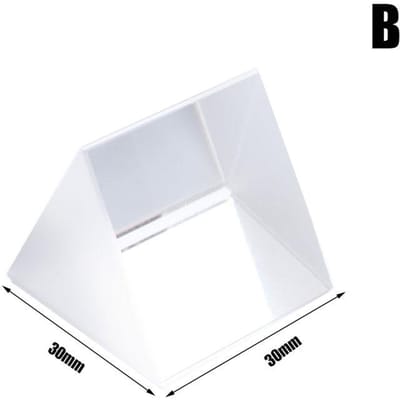 1 pièce Prisme Triangulaire à Angle Droit de Réfraction Optique Bande Triangulaire Accessoires de Photographie Enseignement de la Physique Optique Expérimental