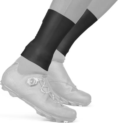 GripGrab - AquaSeal Waterproof Cycling Gaiter Waterdichte Wielren Overschoenen Manchetten Regen Bescherming - Unisex - Zwart - Maat S/M
