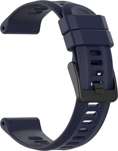 Siliconen bandje - geschikt voor Garmin Forerunner 935 / 945 / 955 / 965 / 745 / 970 - donkerblauw