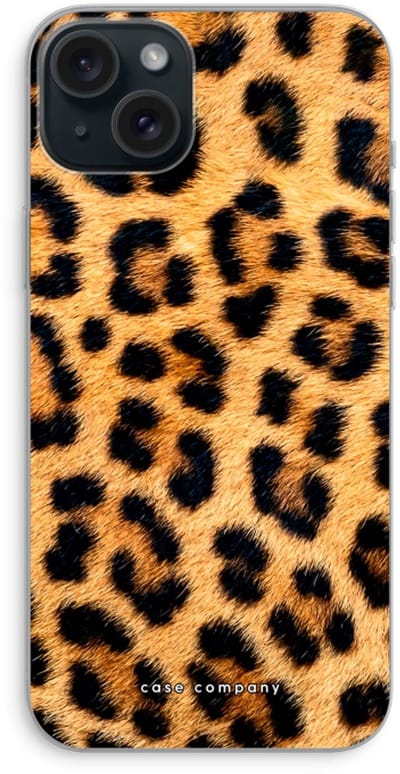 Case Company® - Hoesje geschikt voor iPhone 15 Plus hoesje - Luipaard - Soft Cover Telefoonhoesje - Bescherming aan alle Kanten en Schermrand