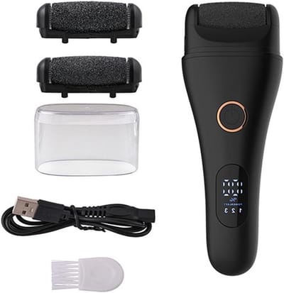 Elektrische Voetvijl - Voet Scrubber Pedicure Kit - Dode Huid Verwijderen - Met LED Verlichting