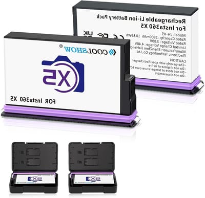 Camera Accu - Batterij Vervanging - Opnames Maken - Koudbestendig Ontwerp - 2800mAh - Zwart