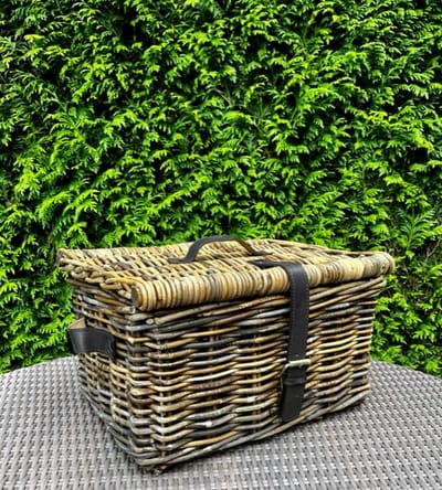 Fietsmand Casper in Brown Rotan 43x33x25cm