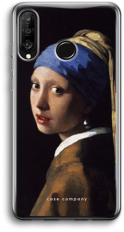 Case Company® - Hoesje geschikt voor Huawei P30 Lite hoesje - The Pearl Earring - Soft Cover Telefoonhoesje - Bescherming aan alle Kanten en Schermrand
