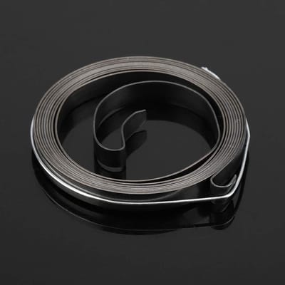 Startveer Trekkoord - Terugslagveer Vervanging - Motoronderhoud Reparatie - Hoogwaardig Metaal - 6 x 5.5 cm - Zilverkleurig