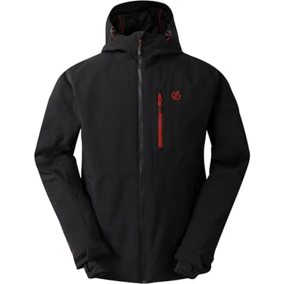 Dare 2B Heren Eagle III Ski jas (Zwart/Vaarrood)