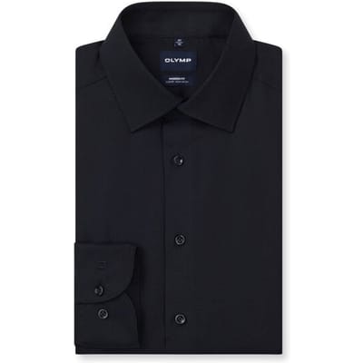 OLYMP Luxor Overhemd, Modern Fit, New Kent, Marineblauw
