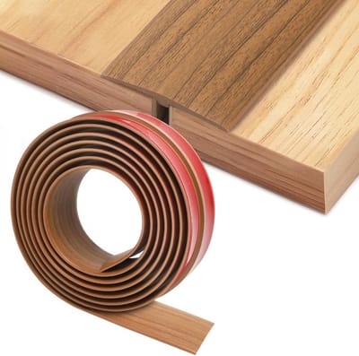 Zelfklevend overgangsprofiel van PVC voor deurdrempels, T-profiel 300 x 5 cm, ideaal voor tegels, houten vloeren en laminaat