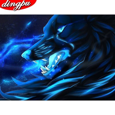 5D DIY Diamond schilderij kruissteek volledige boor borduurwerk mozaïek handgemaakte huisdecoratie 20X30CM blue