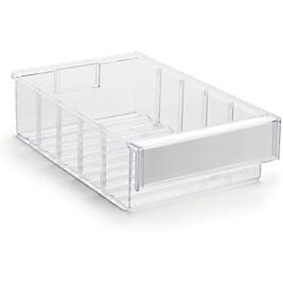 TRESTON magazijnlade 3020, B 186 x D 300 x H 82 mm, 3 l, transparant