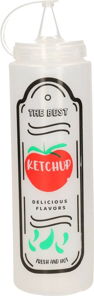 Concorde Saus doseerfles/knijpfles Ketchup - American Diner - 400 ml/40 cl/0,4 liter - kunststof