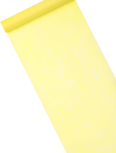 HOBI - Felgeel non-woven tafelloper 29 cm x 10 m voor feesten