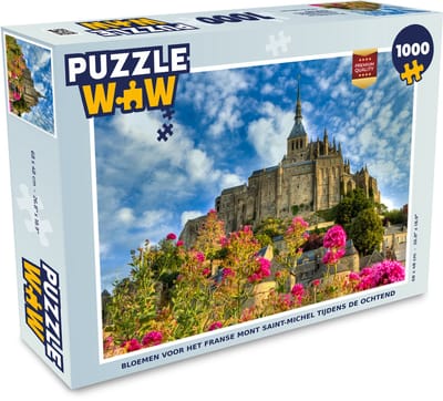 Puzzel Kasteel - Bloemen - Frankrijk - Legpuzzel - Puzzel 1000 stukjes volwassenen