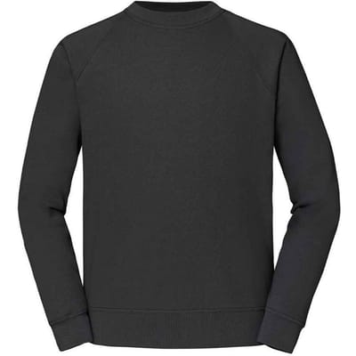 Fruit of the Loom Heren Klassiek Raglan Sweatshirt (Licht Grafiet)