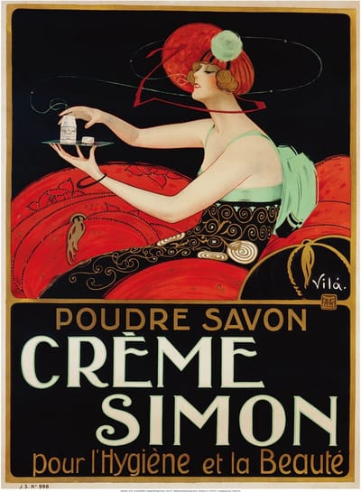 Kunstdruk Vila - Crème Simon 61x82cm