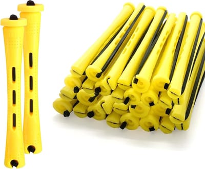 Complete Set van 60 Papilots voor Permanent Waves, Kleine Haarrollers van 0,28 Inch voor Lang, Middellang en Kort Haar