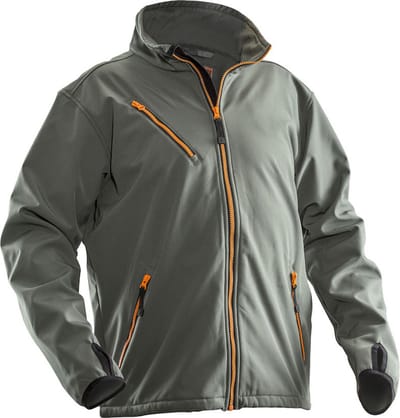 Jobman Softshell Jas Heren Grijs - Maat XS