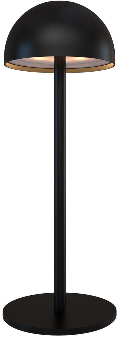Ledvion - Oplaadbare Tafellamp Vita - LED - Zwart - Dimbaar - IP54 - USB