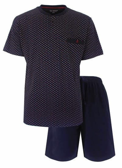 Paul Hopkins Heren Shortama - Korte Mouwen - Donker Blauw - Maat S