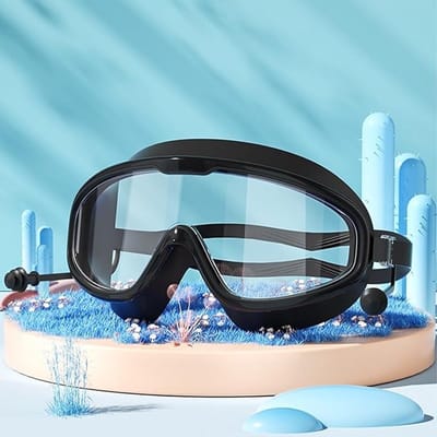 Professionele Duikbril - Groot Frame - Zwemmen en Snorkelen - 180° Breedbeeld - 145 cm Lengte - Zwart