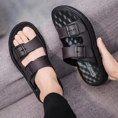 WTEMPO Teenslippers Heren Zomer Geurwerend Effen Platte Hak Mode Antislip Dikke Zool Grote Maten Casual Ademend Comfortabel Duurzaam Strand Slippers 44