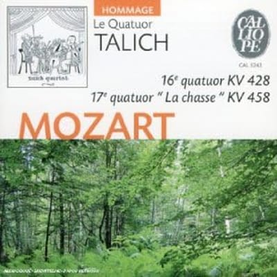 CD TALICH KWARTET - Mozart: Strijkkwartetten, K428 & K45 CAL5242 Niet-Japanse Klassieke Gebruikte