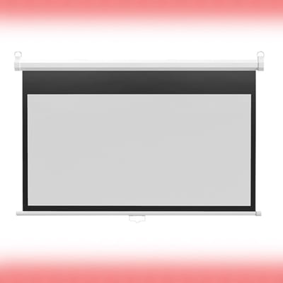 Projectorscherm 60 inch - Filmscherm Thuisbioscoop - Haarscherp Beeld Kijken - Auto-vergrendelend Intrekbaar - 16:9 4K 3D