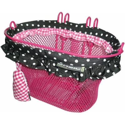 Basil Jasmin Baboushka Kinderfietsmand - Staal - Inclusief Haken - Zwart