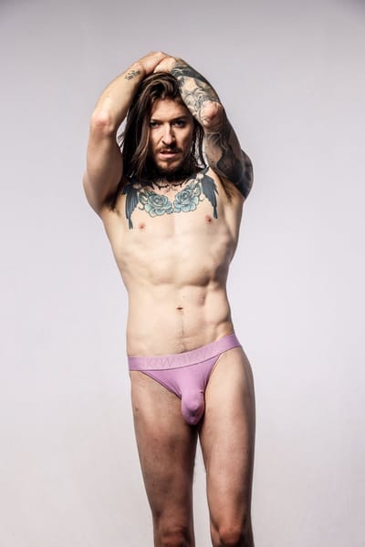 SUKREW Tanga Multipack 1x Pale Magenta + 1x Studio Grey + 1x Blonde Yellow - MAAT M - Heren Ondergoed - Slip voor Man - Mannen Brief