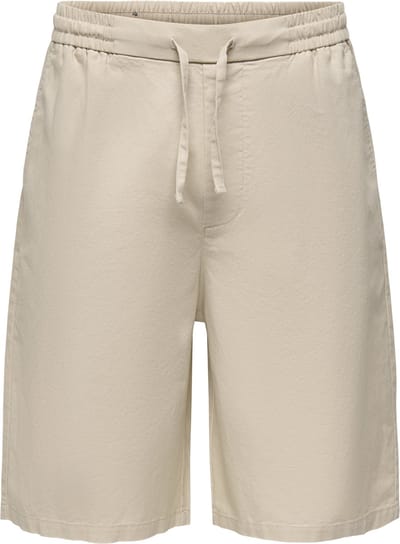 ONLY&SONS - ONSDAVES WIDE COT LIN 0007 SHORTS - Heren - Bermuda shorts