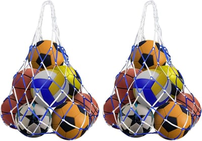 Grote balnettas voor volleybal, voetbal en basketbal - zwart