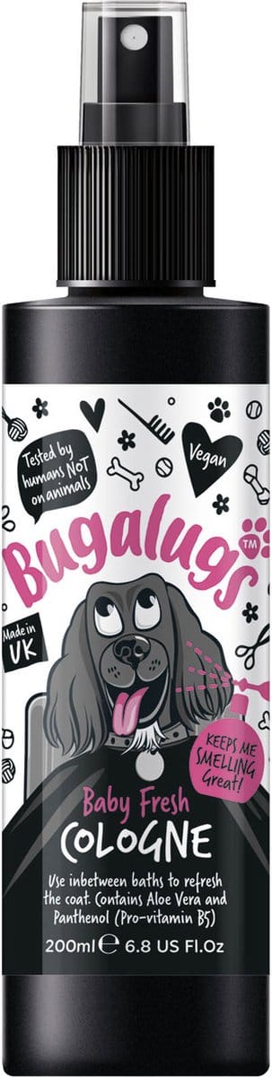 Bugalugs - Vachtverzorging hond - Baby Fresh hondenparfum - Alle huidtypes - Dierproefvrij - Vegan - 200 ml