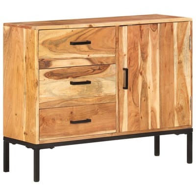 vidaXL - Dressoir - 88x30x73 - cm - massief - acaciahout