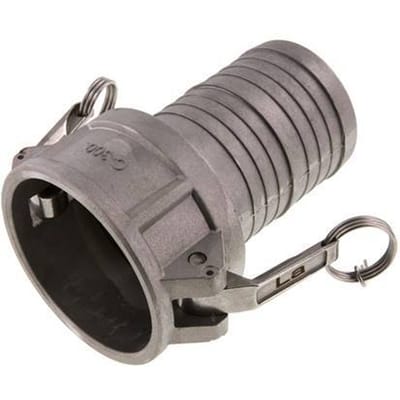 Camlock DN 75 (3'') Koppeling Aluminium met slangpilaar (75 mm) Type C MIL-C-27487