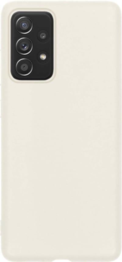Hoes - Geschikt voor Samsung Galaxy A53 - Sterk & Shockproof - Hoesje Cover - Siliconen Case - Wit