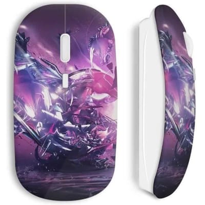 Souris Sans Fil Explosion Violette