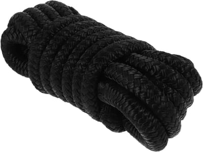 Aanleglijn Voor Boten - Bootlijn Jachtlijn - Veilig Aanleggen - Weerbestendig Materiaal - 7.07 x 3.14 Inch - Zwart