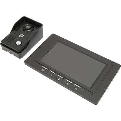 Visiophone 7 pouces avec vision nocturne HD et capteur CMOS IR 700 lignes TV UK Plug