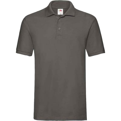 Fruit of the Loom Heren Premium Katoenen Piqué Poloshirt (Licht Grafiet)
